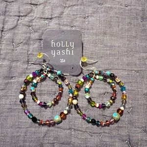 Holly Yashi crystal hoop earrings